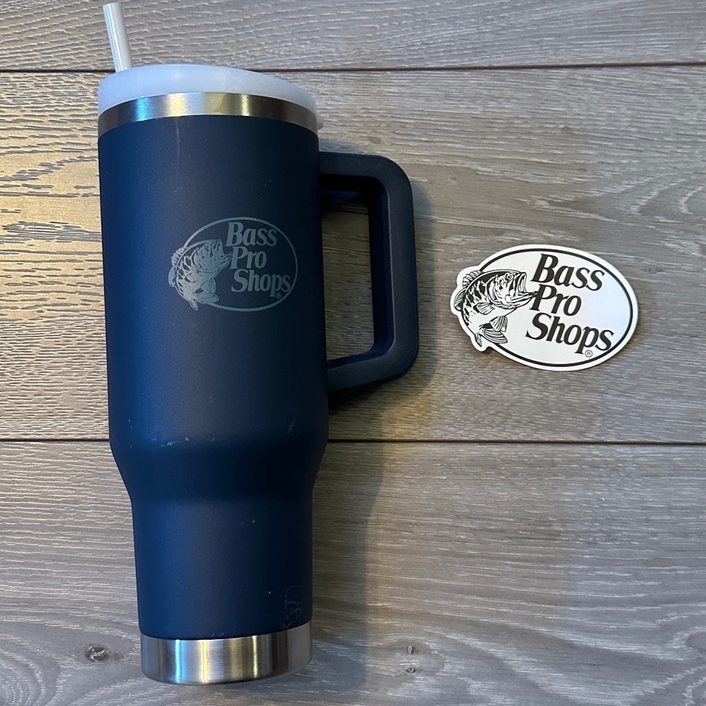 (FREE BUNDLE ADD-ON) Bass Pro Shops Stanley-Style Metal Water Bottle